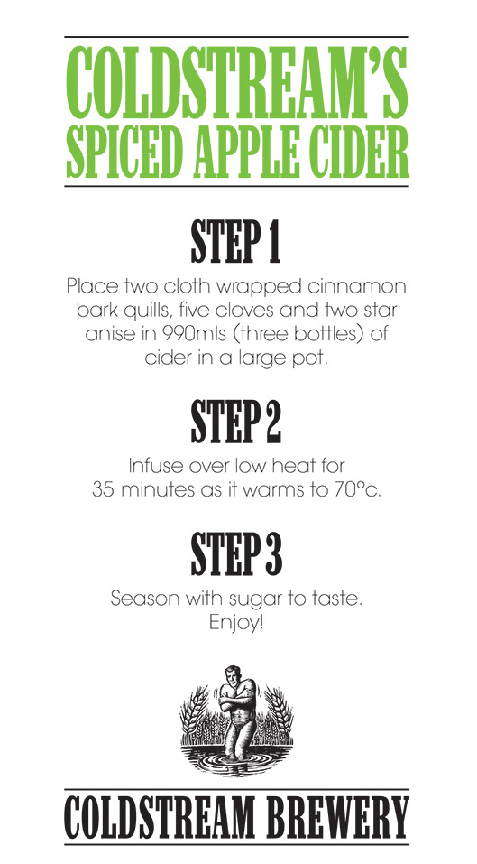 Make your own hot spiced cider!